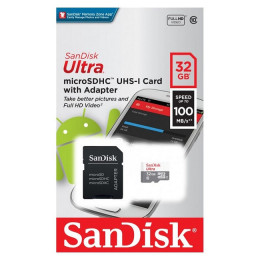 SanDisk microSD 32GB Class 10 Ultra +SD adapter Карта памяти