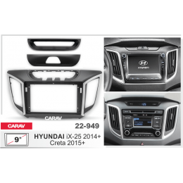 Carav 22-949: 9" Hyundai Creta 2015+, iX-25 2014+