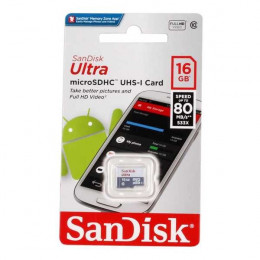 SanDisk microSD 16GB Class 10 Ultra (100Mb/s) без адаптера Карта памяти 