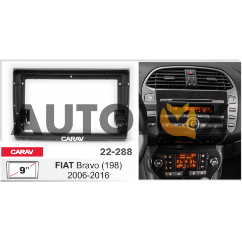 Carav 22-288: 9" FIAT Bravo (198) 2006-2016