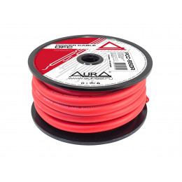 Aura PCС-550R OFC Номинальное сечение 50 мм2 (0AWG). Цвет красный. Катушка: 10 метров