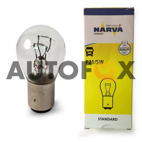 Narva N-17925 P21/5W (BAY15d) 24V/5W 2х -контакт/смещенный цоколь