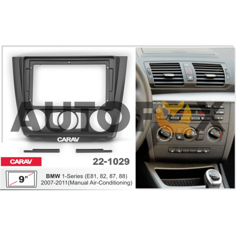 Carav 22-1029: 9" BMW 1-Series (E81, 82, 87, 88) 2007-2011