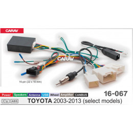 Carav 16-067: CAN-Raise TOYOTA 2003-2013 (Пит/Дин/Ант/USB/Руль/Усилитель)